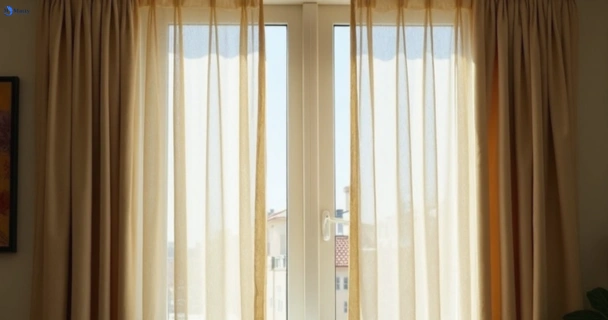 Dull dusty drapes in clontarf-nsw before professional cleaning